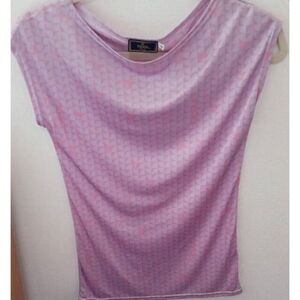 Fendi Vintage Pink Monogram Silky Top, Size 40